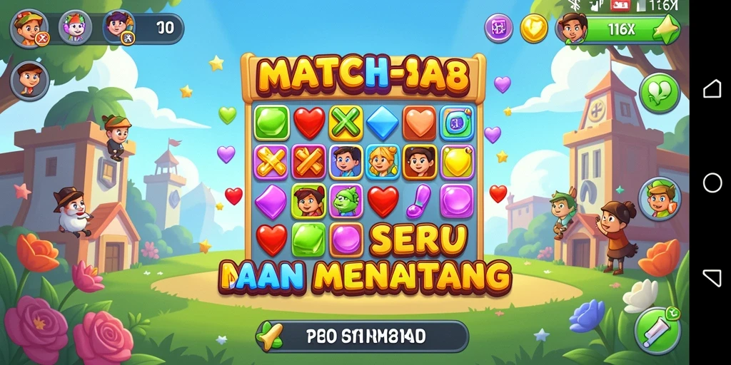 Gameplay 116X yang seru dengan kombinasi warna-warni.