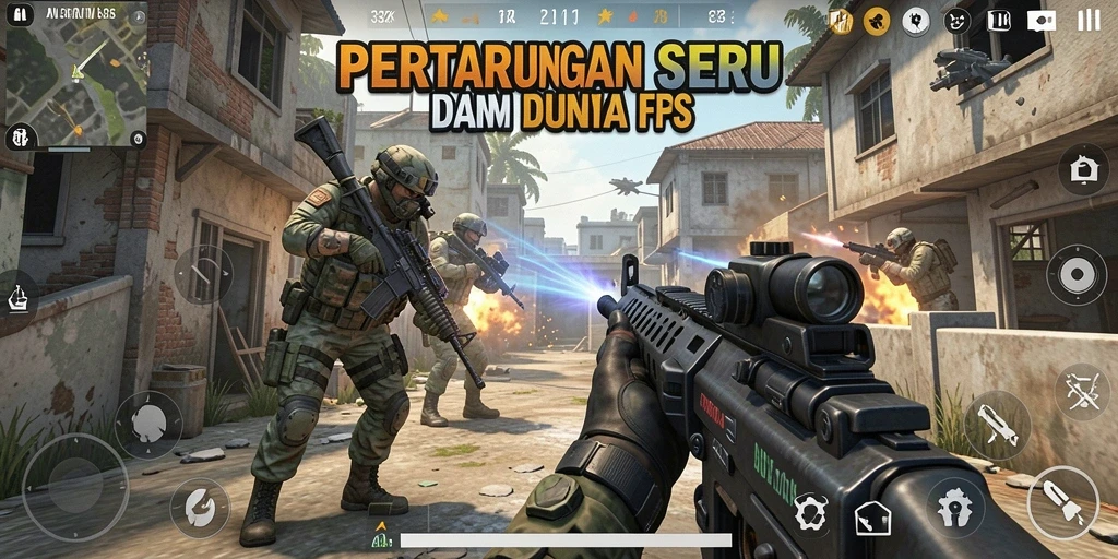 Gameplay seru dari 33ZK yang menampilkan aksi tembak-menembak.