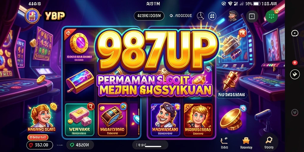 Tampilan gameplay menakjubkan dari 987UP dengan efek visual yang memukau.