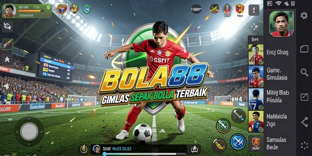 Tampilan menarik dari gameplay BOLA88 yang mendebarkan.