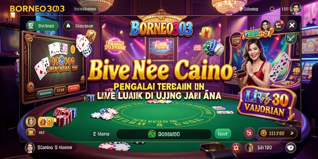 Tampilan gameplay Live Casino BORNEO303 yang menarik dan interaktif.
