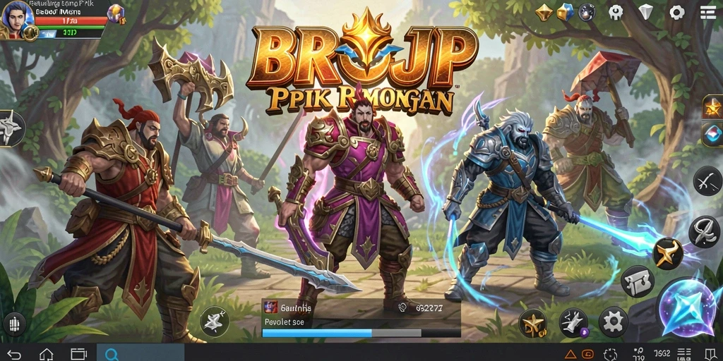 Tampilan gameplay BROJP yang menarik dalam dunia MMORPG.