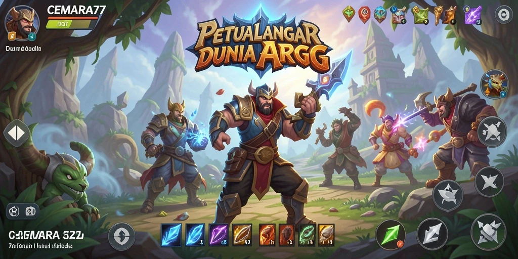 Gameplay seru CEMARA77 menunjukkan aksi pertarungan yang intens.