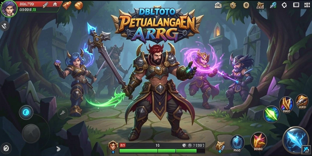 Tangkapan layar gameplay DBLTOTO dengan pertarungan epik dalam dunia ARPG.