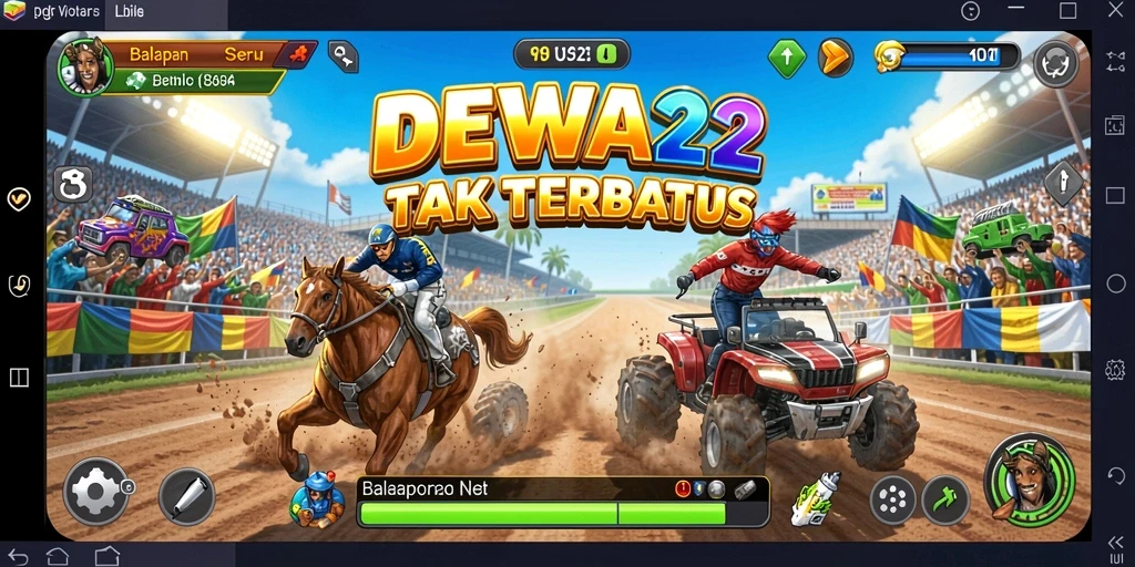 Gameplay seru dengan balapan di trek menantang.