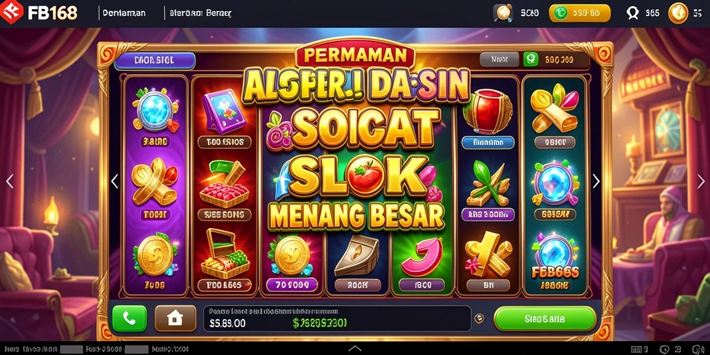 Tampilan gameplay FB168 yang menarik dengan berbagai mesin slot.