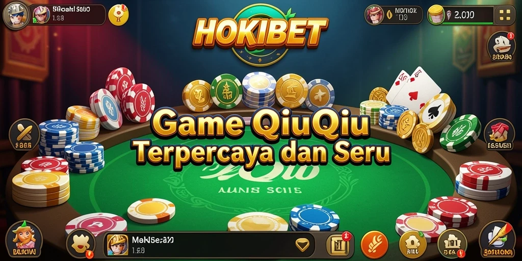 Screenshot HOKIBET menunjukkan aksi seru dalam permainan QiuQiu.