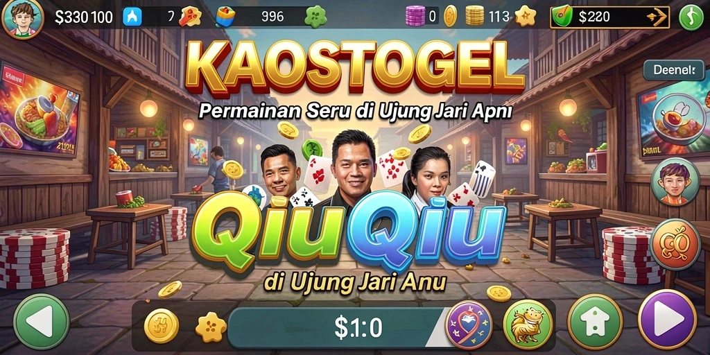Tampilan gameplay seru KAOSTOGEL dengan suasana kompetitif.