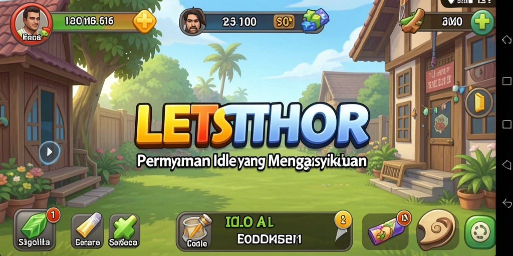 Tampilan gameplay yang menarik dan interaktif dari LETSTHOR.