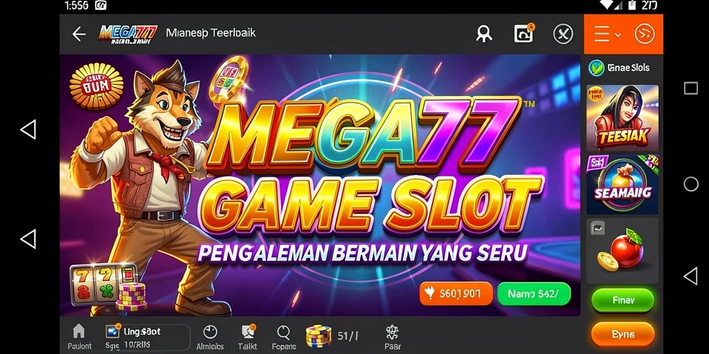 Tampilan gameplay yang menarik dari MEGA777 dengan efek visual menakjubkan.