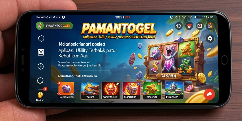 Screenshot utama dari PAMANTOGEL menampilkan antarmuka pengguna yang bersih dan fungsional.