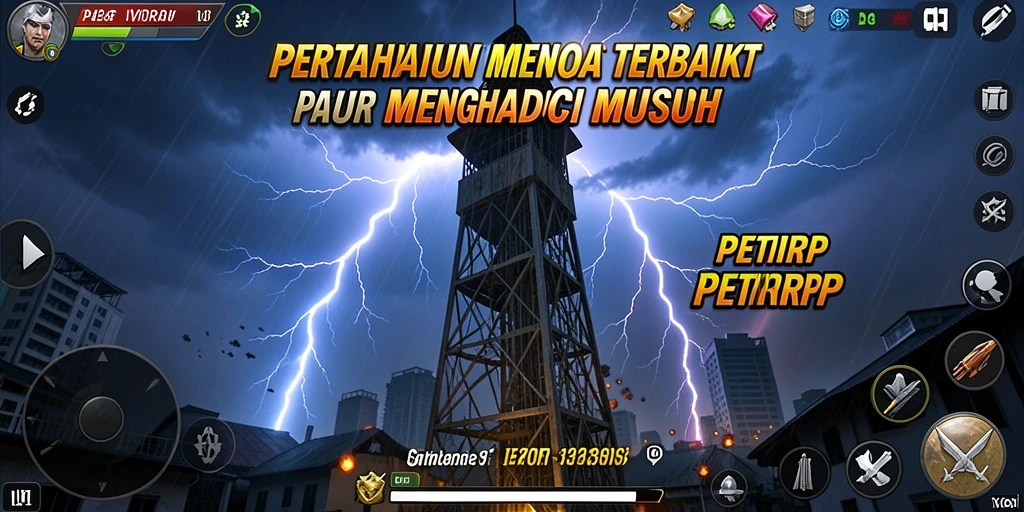 Gameplay PETIRRP yang menegangkan dalam aksi Tower Defense.