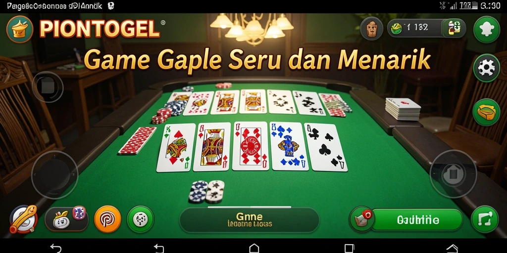 Tampilan gameplay Gaple yang menarik dan interaktif.