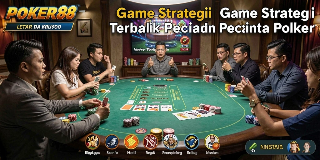 Tampilan gameplay seru POKER88 saat bertanding dengan lawan.