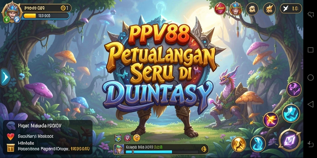 Screenshot gameplay PPV88 menunjukkan suasana petualangan yang epic.