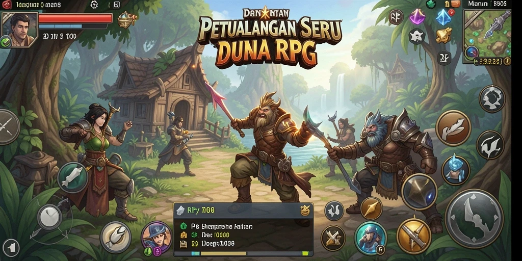 Tampilan seru dari gameplay RP8 yang penuh aksi dan petualangan.