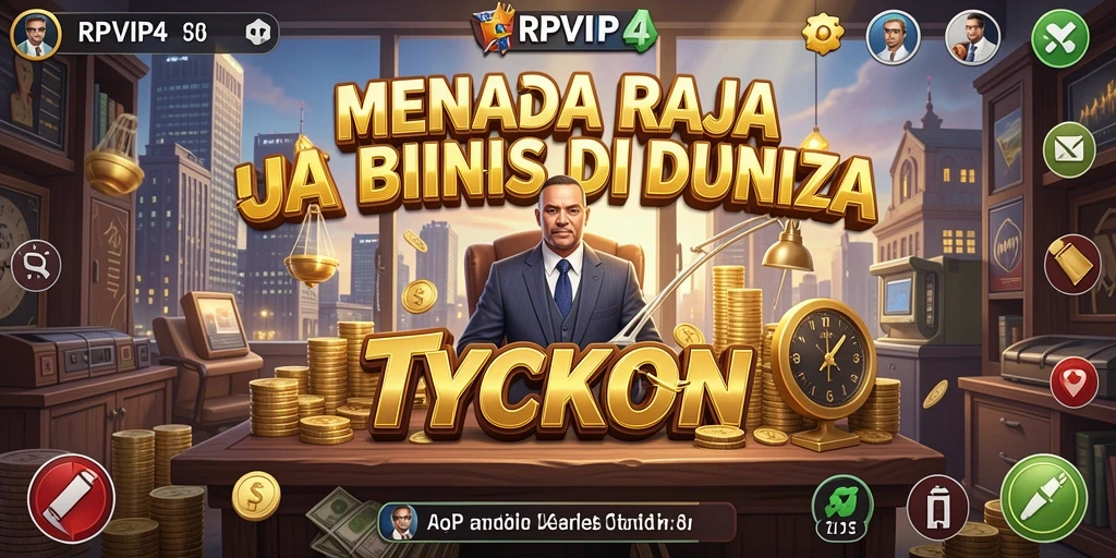 Tampilan gameplay menarik dari RPVIP4, menunjukkan pengalaman Tycoon yang seru.