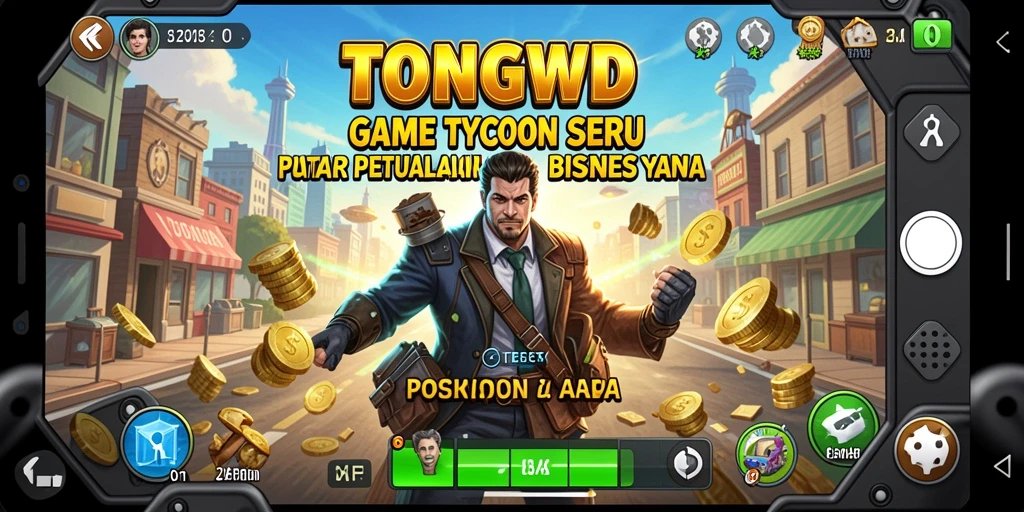 Gameplay TONGWD yang menarik dengan elemen Tycoon yang mendalam.